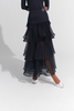 DANCE QUEEN 889 Classic Black Muti-layer Ballroom Skirt