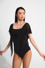 Introducing the DANCE QUEEN 725 Square neck ruffle sleeve leotard. Designed for comfort and style, this leotard features a square neck and ruffle sleeves, perfect for dance performances. Made with high-quality materials for durability and flexibility. Elevate your dance game with DANCE QUEEN.