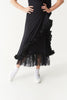 DANCE QUEEN Kid 2384 Double-Layer Lace Flared Ballroom Dance Skirt