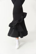 DANCE QUEEN Kid 2367 Stylish Boning Trim Design Ballroom Dance Skirt
