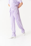 DANCE QUEEN Kid 2361-5 Butterfly Bow & Cuffed Ankle Design Latin Ballroom Dance Jogger Trouser