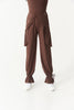 DANCE QUEEN Kid 2361-2 Butterfly Bow & Cuffed Ankle Design Latin Ballroom Dance Jogger Trouser