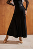 DANCE QUEEN 391 Black Classic Simple Dancing Ballroom Skirt