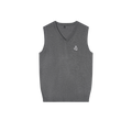 DANCE QUEEN M117-3 V-neck Gray Vest Sweater