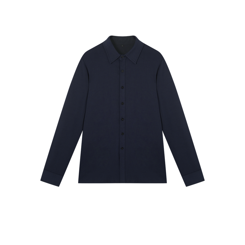 DANCE QUEEN M039-6 Blue Long-sleeved Shirt