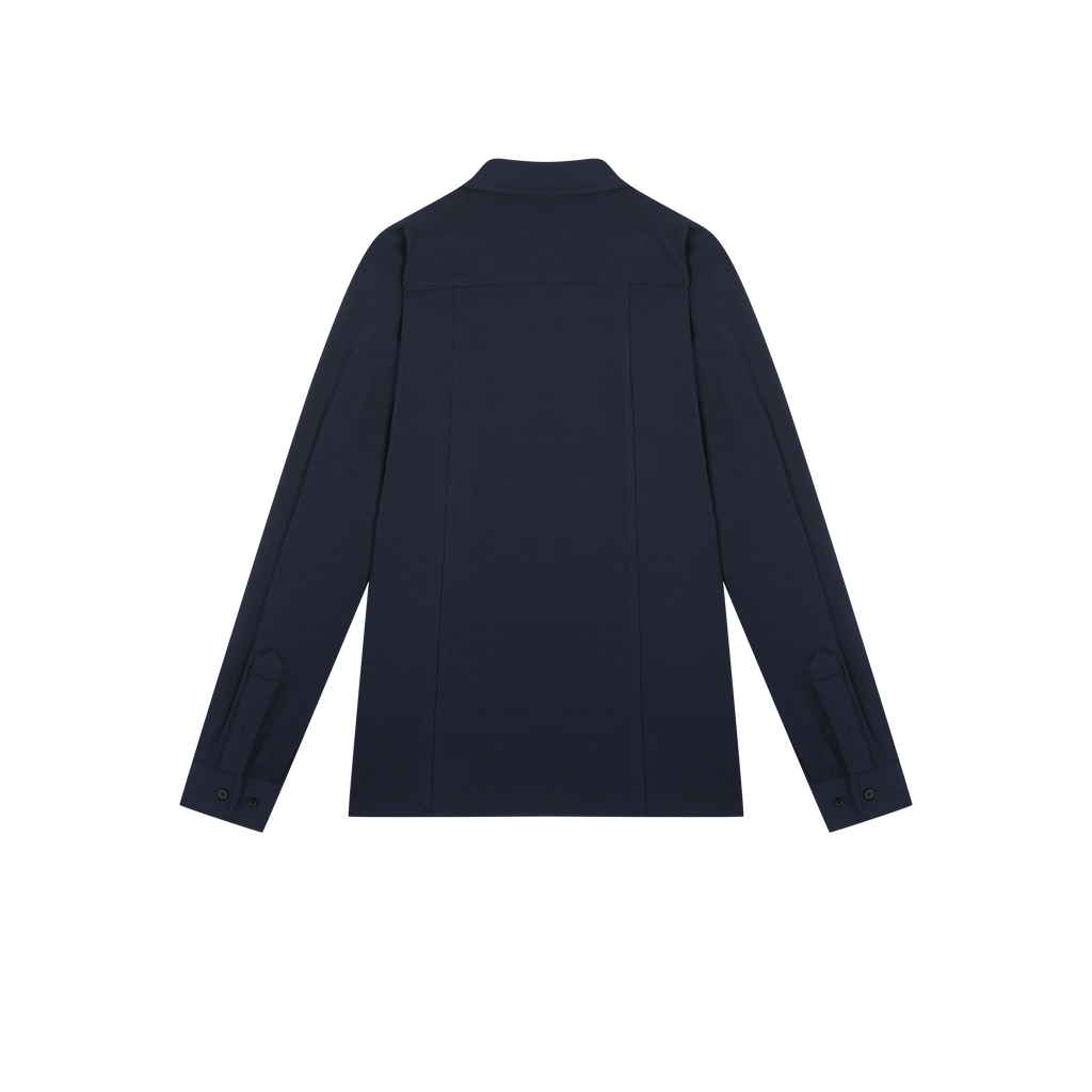 DANCE QUEEN M039-6 Blue Long-sleeved Shirt
