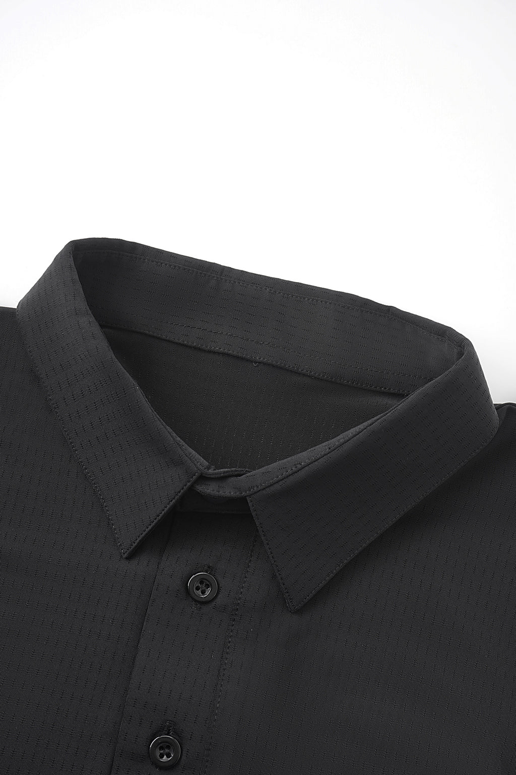 DANCE QUEEN M035-2 Classic Black Short-sleeved Polo Shirt