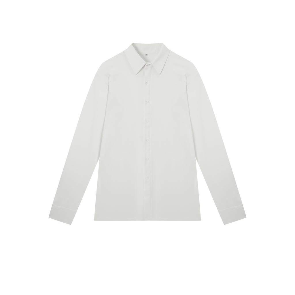 DANCE QUEEN M039-5 White Long-sleeved Shirt