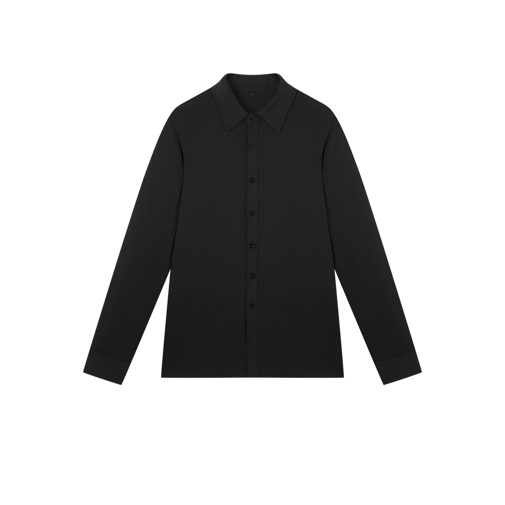 DANCE QUEEN M039-4 Classic Black Long-sleeved Shirt