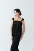 DANCE QUEEN 1092 Black Suspenders Practice Dance Sport Ballroom Irregular lace camisole leotard