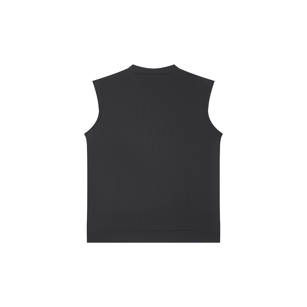 DANCE QUEEN M114 Classic Black V Neck Man Vest