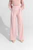 DANCE QUEEN 942-4 Rose Pink Hook and Loop High Waisted Wide Leg Trouser