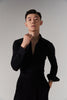 DANCE QUEEN M039 Men Long Sleeve Slim Fit Stretchy Shirt
