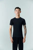 DANCE QUEEN M052 Men's Round Neck Black T-shirt