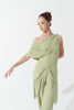 DANCE QUEEN 722-11 Jade Green Off Shoulder Ballroom Dancewear Leotard
