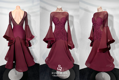 DANCE QUEEN Wine Custom Made Dress