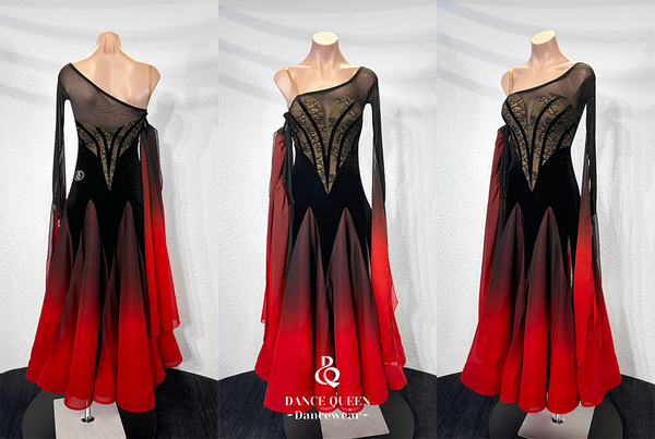 black and red ballroom dress A-line Wedding Dresses Red Satin Black Lace Princess Quinceanera Dress Prom  Gowns Black/Red 2 at Amazon Women's Clothing store