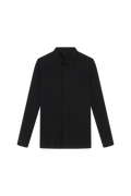 DANCE QUEEN M133 Classic Black Polo Long Raglan Sleeve Man Shirt