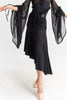 DANCE QUEEN 1030 Black Ruffle Design Ballroom Dance Sport Skirt