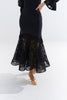 DANCE QUEEN 890-2 Black Lace Sexy Design Ballroom Practice Dance Sport Skirt