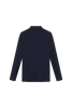 DANCE QUEEN M133-3 Classic Navy Blue Polo Long Raglan Sleeve Man Shirt