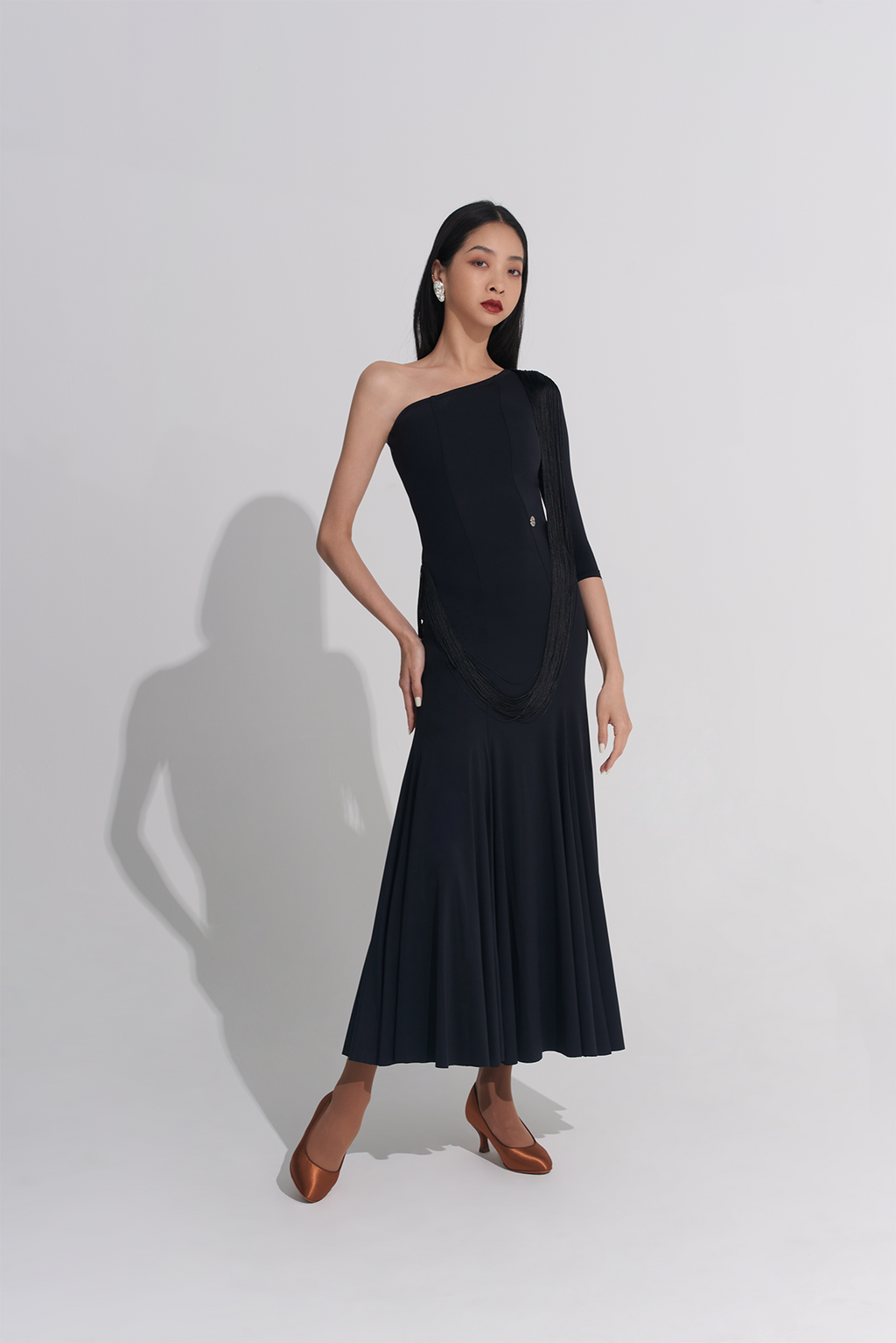 DANCE QUEEN 911 Black Off Shoulder Haute Couture Classic Dress dancequeen- dancewear DANCE QUEEN 911 Black Off Shoulder Haute Couture Classic Dress dancequeen- dancewear