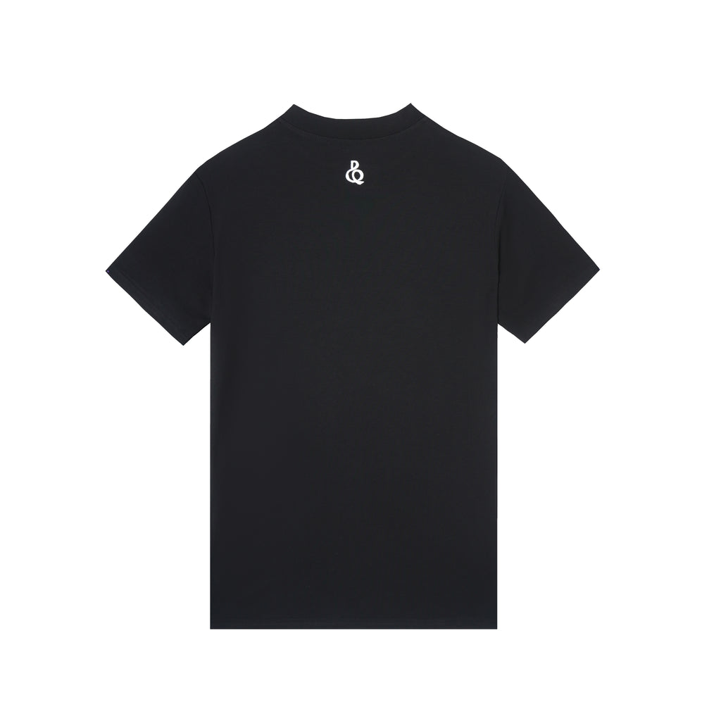 DANCE QUEEN M119 Classic Black Men's Round Neck Short Sleeve Ballroom Dancing Practice