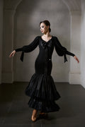 DANCE QUEEN 1036 Black Bow  Haute Couture Classic Cake skirt Customized Dress
