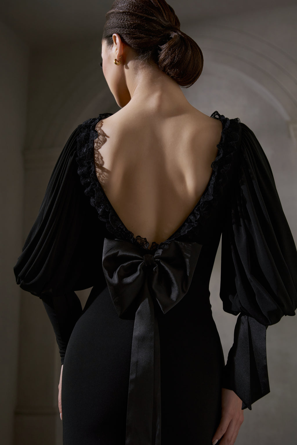 DANCE QUEEN 1036 Black Bow  Haute Couture Classic Cake skirt Customized Dress