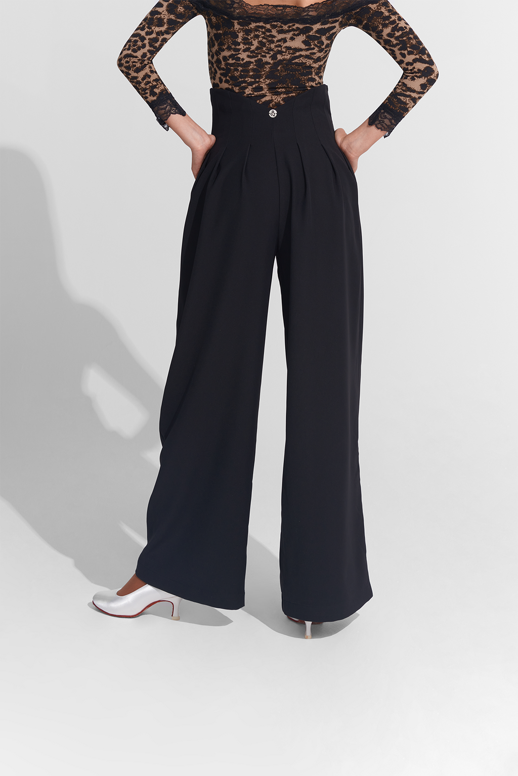 DANCE QUEEN 872 V Shape Dance Practice Wide Leg Trouser