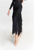 DANCE QUEEN 1019 Black Mesh Design Ballroom Dance Sport Skirt